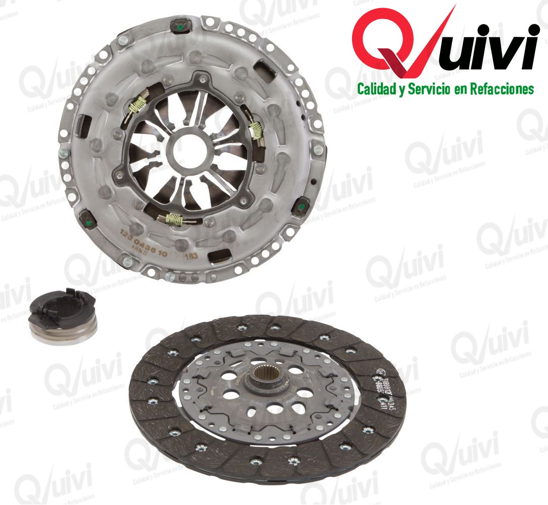 REPSET EMBRAGUE VOLKSWAGEN EUROVAN 1.9L 103 HP TRANSPORTER 2.0L 102 HP